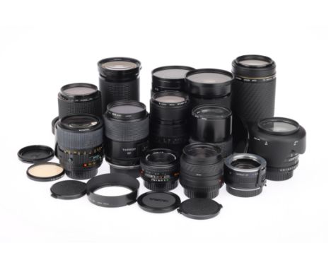 A Selection of Minolta MD Mount Lenses, including Minolta MD Rokkor f/2 45mm, Minolta MD Zoom f/3.5 35-70mm and more (a lot)