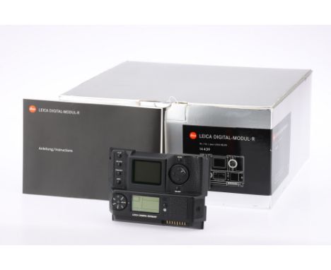 A Leica Digital-Modul-R for R8 and R9 Cameras serial no.1002393, complete with digital back, power unit, rechargeable battery