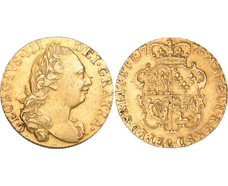 British Coins, George III, guinea, 1775, fourth laur. head r., rev. crowned shield of arms (S.3728), very fine