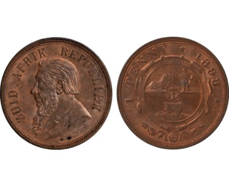 Foreign Coins, Z.A.R., Paul Kruger pennies (4), 1898, bust l., rev. arms (Hern Z4; KM 2), virtually as struck, with much redn