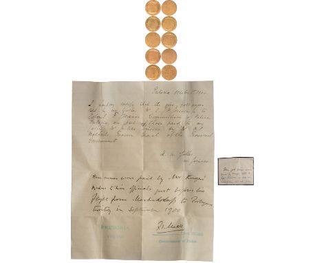 Foreign Coins, Paul Kruger (1825-1904; President 1883–1900), Blank Ponds (5), 1900, the so-called “Lydenburg” type without ri