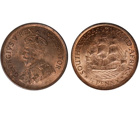 Foreign Coins, George V, penny, halfpenny and farthing, 1924 (KM 14.1; 13.1; 12.1), dark bronze surface, nearly extremely fin