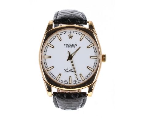 Rolex Cellini Danaos 18ct gentleman's wristwatch, ref. 4243, serial no. M78xxxx, circa 2007/08, circular white dial with lumi