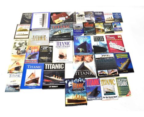 A quantity of ephemera and literature relating to the RMS Titanic, including various research notes and documents contained i