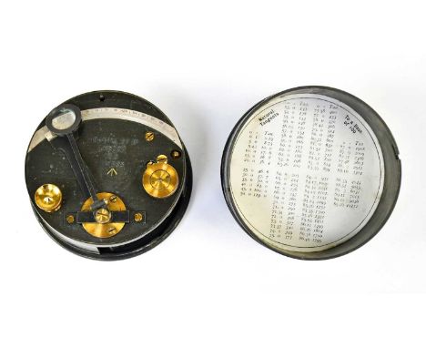 HEATH &amp; CO LTD; a WWI military issue pocket sextant, inscribed with the maker's details, 1915 and numbered 1803 above mil