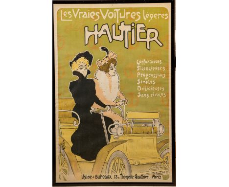 A Voiture Hautier poster after Misti (Ferdinand Mifliez 1865-1923), circa 1900,printed by R. Carvin of Paris, 121 x 79cm, col