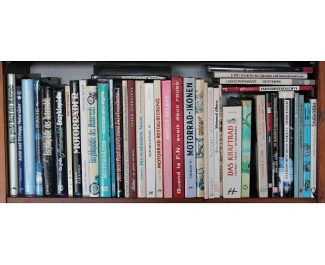 Assorted car and motorcycle reference books,including H. Krackowzier: Motorräder; R. Kitschigin: 100 Jahre Allgemeiner Schnau