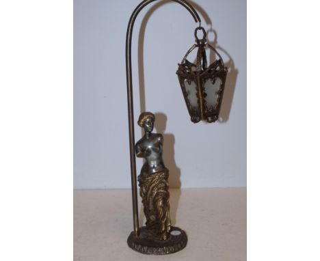 Semi-Nude brass lamp 