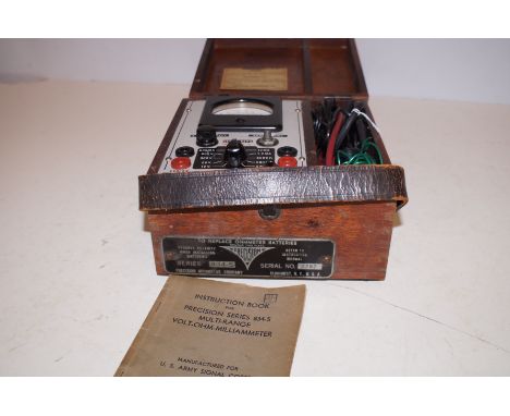 Multi. Range Milliammeter, manufactured for the US army signal corps 