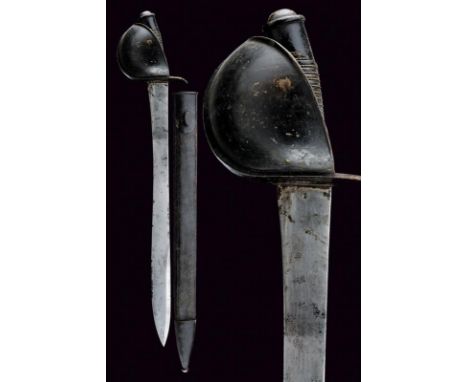 dating: 1868 provenance: Prussia, Heavy, wide, straight, single-and-false-edged blade, slightly widened towards the weak; tan