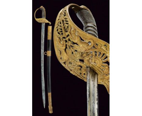 dating: Second half of the 19th Century provenance: Austria, Curved, single-and short false-edged blade with thickened back, 