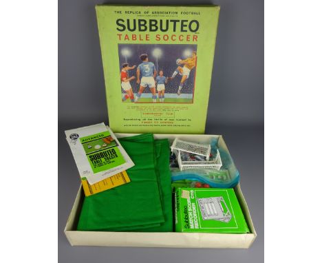 Subbuteo Table Soccer 'Continental' Club Edition, c1969, including four boxed teams, Match Score Recorder boxed, balls, two g