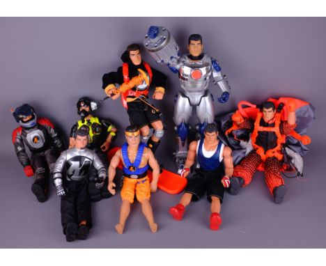 Box of Action Man & other figures with accessories   Condition Report   Click here for further images, condition, auction tim
