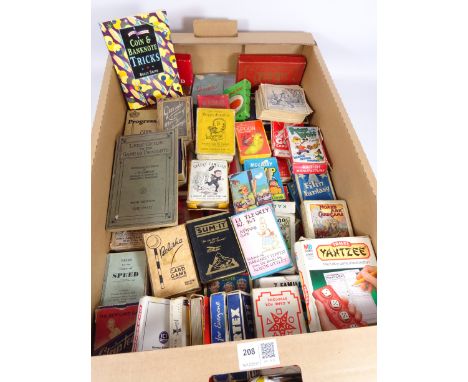 Collection of 19th Century and vintage and other card games, in one box   Condition Report   Click here for further images, c