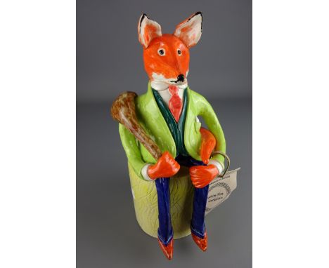 'Reynard the Fox' ceramic model on stand, H30cm    Condition Report   Click here for further images, condition, auction times