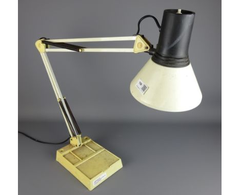 1970's Anglepoise lamp on rectangular base, H78cm    Condition Report   Click here for further images, condition, auction tim