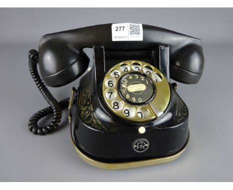 Vintage bakelite and brass Bell Telephone   Condition Report   Click here for further images, condition, auction times & deli