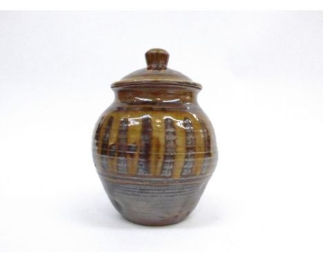 SETH CARDEW (1934-2016) A studio pottery lidded jar for Wenford Bridge Pottery with impressed potters seals. 17cm highA tiny 