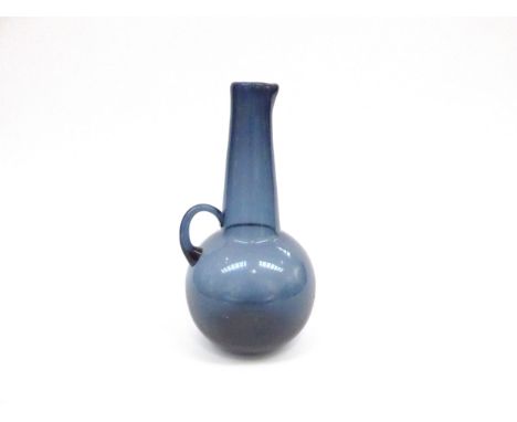 A Tamara Aladin carafe in midnight blue glass, model number 1747 20.5cm high