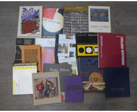 A collection of assorted books on art and design including Cedric Morris, Geoffrey Clarke, Matisse etc