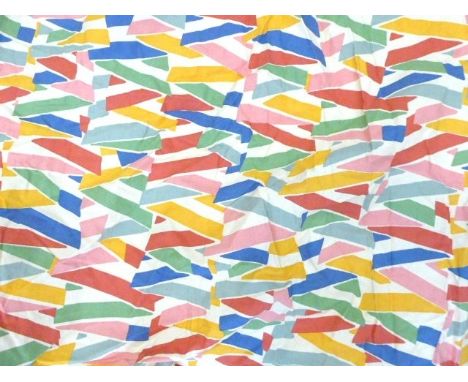 A pair of 'Havana' pattern curtains by Sarah Campbell and Susan Collier of Collier Campbell, for Christian Fischbacher, Switz