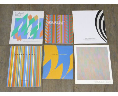 A collection of Bridget Riley six art exhibition catalogues and books