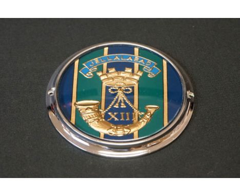 A British Military The Somerset Light Infantry Regimental Car Badge. 