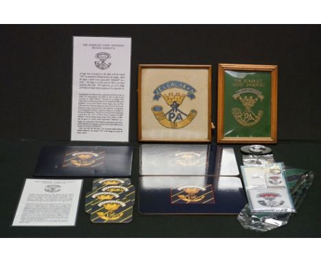 A Group Of Somerset Light Infantry Collectables To Include Key Ring, Coasters, Tie...etc.. 