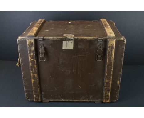 A British Military Wooden Storage Crate / Ammunition Box 