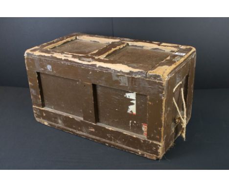 A British Military Wooden Storage Crate / Ammunition Box 