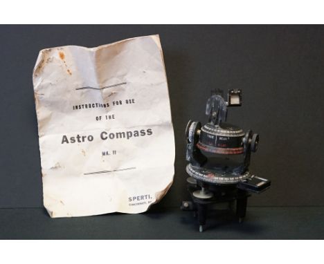 A World War Two / WW2 era Astro Compass Mk.II Manufactured By Sperti Inc. 
