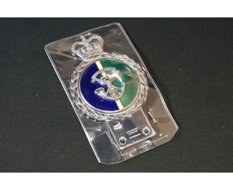 A British Military The Somerset Light Infantry Regimental Car Badge With Queens Crown By J.R. Gaunt 
