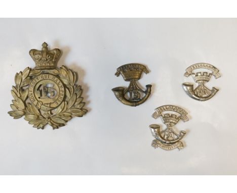 A Victorian British Military The Somerset Light Infantry 13th Regiment Of Foot Regimental Shako Plate With Twin Loop Fixings 