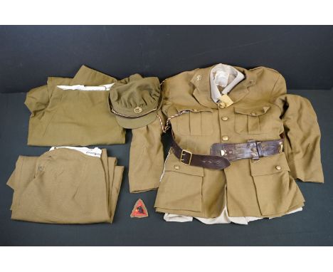 A British Army Ladies Auxiliary Territorial Service Uniform To Include Jacket, Skirt And Cap. 