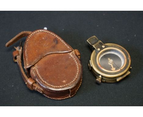 A British World War One Verners Pattern Marching Compass, No.91615, Dated 1917 And Marked With The Broad Arrow Together With 