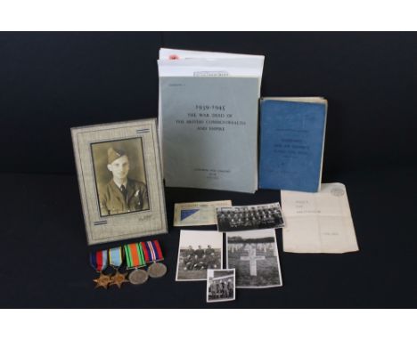 A Full Size British World War Two Medal Group To Include The 1939-1945 British War Medal, The 1939-45 Defence Medal, The 1939
