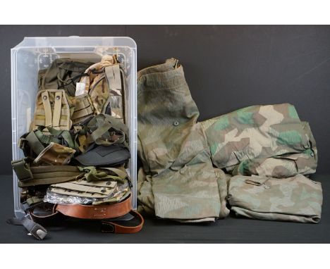 A Large Collection Of Mixed Militaria And Army Surplus To Include Uniform, Belts, Bags And Holders. 