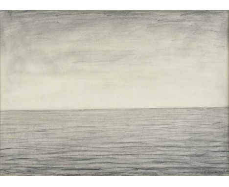 Laurence Stephen Lowry RBA, RA (1887-1976)"The Sea"Signed and dated 1965, pencil, 24.5cm by 34cmProvenance: The Stone Gallery