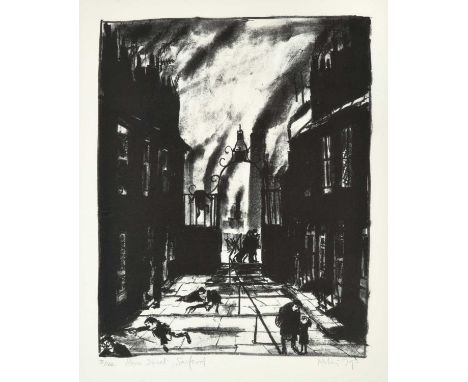 Harold Riley DL, DLitt, FRCS, DFA, ATC (b.1934)"Sunstreet, Salford"Signed, inscribed, dated (19)79 and numbered II/XIII, lith