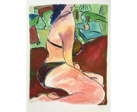 Bob Dylan (b.1941) American "Woman on a Bed" (2010)Signed and numbered 161/295, giclee print, 82cm by 61cmSold together with 