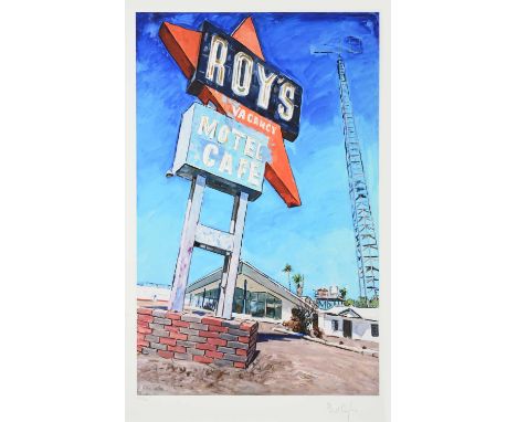 Bob Dylan (b.1941) American"Abandoned Motel, Eureka" (2017)Signed and numbered 202/295, giclee print from "The Beaten Path", 