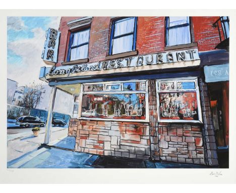 Bob Dylan (b.1941) American"Myrtle Avenue, Brooklyn" (2017)Signed and numbered 212/295, giclee print from "The Beaten Path", 