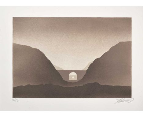 Trevor Grimshaw (1947-2001)"Aqueduct"Signed and numbered 36/50, lithograph, 29.5cm by 39.5cm