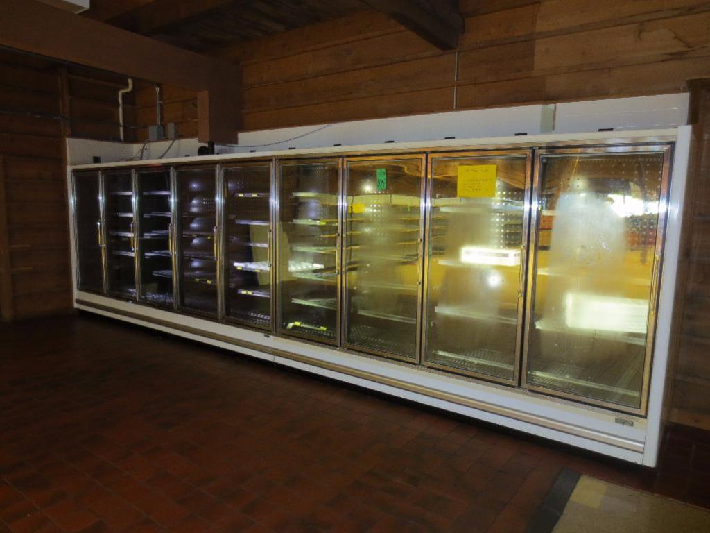 Zero Zone 9 Door 23ft Display Freezer M/N..4RVZC30 & 5RVZC30 S/N..09101047489NA & 11071062598NA