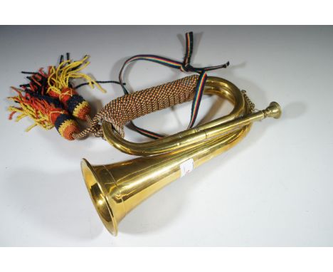 A brass bugle
