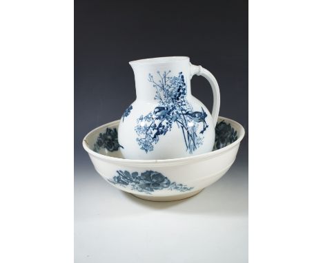 Victorian ewer and wash basin (a/f)
