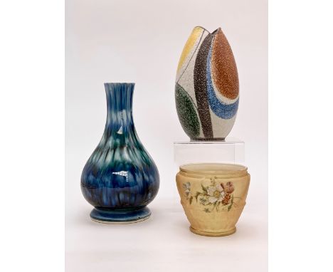 A Royal Worcester vase, a Porthmadog vase and one other