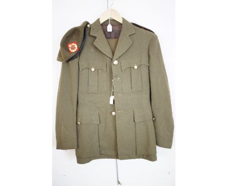 An army tunic and beret