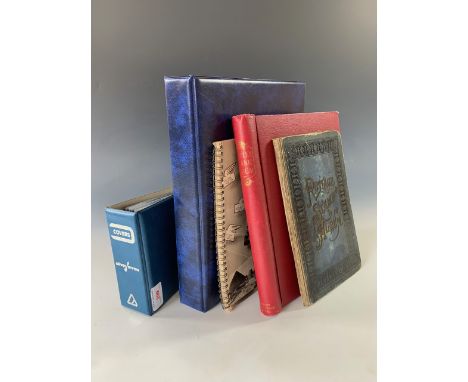 Sundry stamps, including a Victorian "Postage Stamp Album" with gilt boards containing QV GB stamps, a red Simplex album cont
