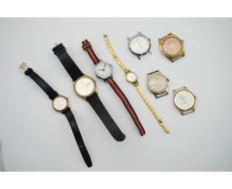 Vintage wristwatches, including Smiths "Empire", Lorus, Medana, and H. Samuel etc.